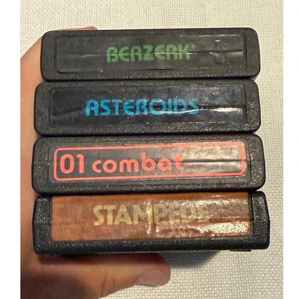 Atari 2600‎ Game Lot Berzerk Asteroids Combat Stampede Activision CX2650 CX2649